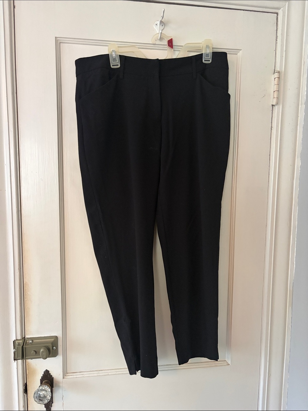 CJ by Cookie Johnson Classic Straight-Leg Black Pants - Women's Tailored Trouser